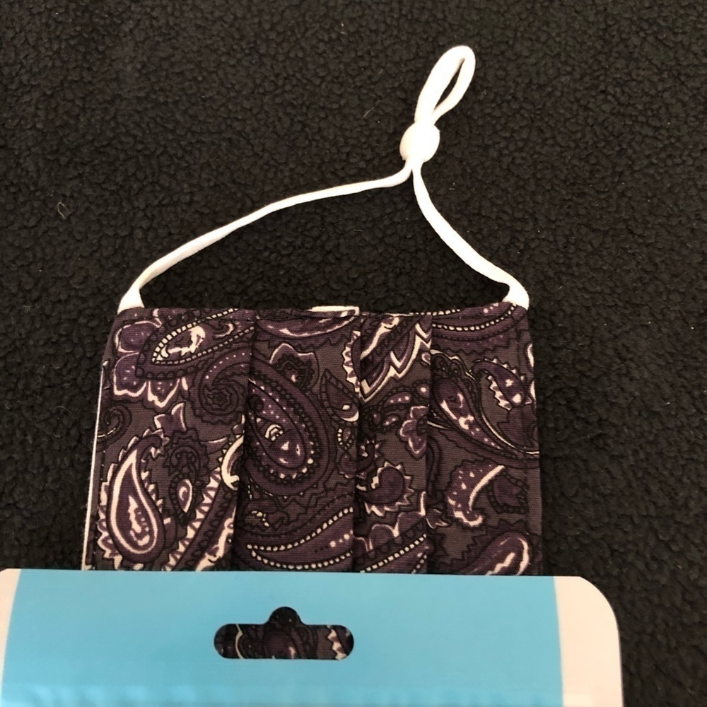 Two-Layer Pleated Face Mask with Adjustable Straps